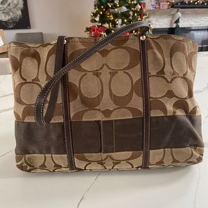 Coach tote, used